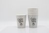 1000x Kaffeebecher Coffee Time Papierbecher PE beschichtet 8 oz / 200ml Grau Bild 3