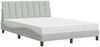 vidaXL Bett mit Matratze "Hanko" Hellgrau 140x190 cm Samt 3208592 Bild 2