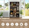Küchenschrank Sideboard Grau-Schwarz, 105x45x185 cm, mit Arbeitsplatte Bild 5