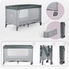 MoMi Baby-Reisebett Belove, 3-in-1 Reisebett mit Matratze & Rollen, faltbar Bild 4