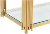 Vente-unique - NOMELANO Couchtisch Glas Gold - B 63,5 cm x H 45,5 cm x L 123,5 cm Bild 5