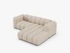 Micadoni Modulares Ecksofa Lupine 3-Sitzer Rechts Boucle Baloo Beige Bild 3