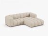 Micadoni Modulares Ecksofa Lupine 3-Sitzer Rechts Boucle Baloo Beige Bild 2