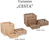 2er Set Rattan Korb CESTA-Small Natural Aufbewahrungskorb Schrankkorb Box Bild 3
