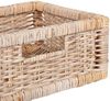 2er Set Rattan Korb CESTA-Small Natural Aufbewahrungskorb Schrankkorb Box Bild 2
