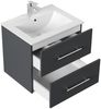 Badmöbel Set Firenze 60 3tlg. LED Spiegel und Hochschrank grafit : Grafit Bild 3