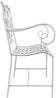 vidaXL Gartenbank Antik Weiß 104 x 54 x 93 cm Stahl 42008112 Bild 5
