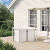 vidaXL Garten Esszimmerstühle 2 pcs Weiß und Creme PP 8000002 Bild 3