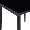 vidaXL Garten-Esstisch Schwarz 80x80x74 cm Stahl und Glas 318749 Bild 4