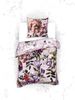 Heckett & Lane Mako-Satin Bettwäsche 135x200 Samia pink Rosen Blumen rosa blau grau Bild 3