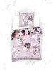 Heckett & Lane Mako-Satin Bettwäsche 135x200 Samia pink Rosen Blumen rosa blau grau Bild 4