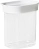 Emsa Optima Trockenvorratsdose 0,38 Liter, rechteckig, Hochformat, 100 Prozent sicher, hygienisch, platzeffizient, Frischedichtung, transparentes Design, Schnappverschluss, N1141500 Bild 2
