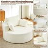 MODFU Relaxsessel Flauschiger moderner Schlafsesse (Chenille-Schaumstoff-Einzelsessel mit flauschigem Design, 1-St, 127*127*85), mit Relaxfunktion Bild 4