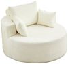 MODFU Relaxsessel Flauschiger moderner Schlafsesse (Chenille-Schaumstoff-Einzelsessel mit flauschigem Design, 1-St, 127*127*85), mit Relaxfunktion Bild 2