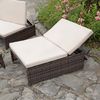Gartenmöbelset Sessel Sitzgruppe Polyrattan Loungegarnitur Essgruppe braun Bild 4