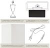 tectake Schreibtischlampe Tischleuchte Avina, modernes Design, 60W, Stabil, nicht relevant, Charmante Tischleuchte in modernem Design Bild 4