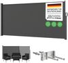 STEELSØN 'Zirella' Seitenmarkise mit Aluminium-Kassette, ausziehbar, 200x400 cm, anthrazit, Windschutz, wetterfest und blickdicht Bild 1