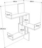 Dmora Regal Domitilla, Gestell, Wandregal, Mehrzweckregale, 60x60h109 cm, Eiche Bild 3