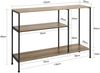 SoBuy FSB35-PF Konsolentisch Flur, Spanplatte, PVC-Furnier, Braun, 120 x 80 x 30 cm Bild 3