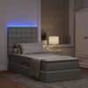 vidaXL Bett mit Stauraum und LED Hellgrau 90 x 200 cm Polyester 3372516 Bild 5