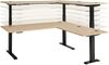 Elektro-Schreibtisch Melanie / Memphis, Holzwerkstoff, Metall, Holzfarben, 185 x 64 x 177 cm Bild 2