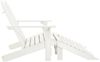 vidaXL Adirondack-Gartenbank 2-Sitzer mit Fußteil Tannenholz Weiß 315909 Bild 3