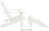 vidaXL Adirondack-Gartenbank 2-Sitzer mit Fußteil Tannenholz Weiß 315909 Bild 5