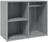 Kleiderschrank, Holzwerkstoff, grau/Sonoma, 80 x 40 x 65 cm Bild 2