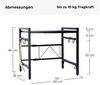 Küchenregal verstellbar L. 40-60 cm x T36 cm x H46 cm schwarz Bild 2
