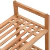 vidaXL Schuhregal 69x27x41 cm Massivholz Nussbaum 350361 Bild 5