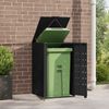 vidaXL Mülltonnenbox für 1 Tonne Schwarz 69x79x117 cm Stahl 4008424 Bild 3