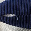 EMEMA Kissenbezug Kordsamt Zierkissen 40x40 cm Navy Blau 2 Stück Bild 3