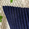EMEMA Kissenbezug Kordsamt Zierkissen 40x40 cm Navy Blau 2 Stück Bild 2