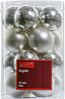TrendLine Christbaumkugeln 16 Kugeln Ø 3,5 cm Glas Silber Weihnachtskugeln Bild 3