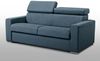 Schlafsofa 3-Sitzer Stoff VIZIR - Blau - Mit Lattenrost: 140 cm - Matratze: 14 cm mit Memory Schaum Bild 5