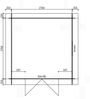 Satteldach Gartenhaus Eliza 3E Natur Bild 2
