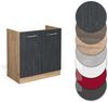 Spülenunterschrank R-Line Schwarz Beton 80 cm AP Eiche Vicco Bild 5
