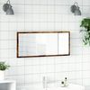 vidaXL LED-Badspiegel Räuchereiche 100x8,5x37 cm Holzwerkstoff 856272 Bild 4