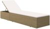 vidaXL Sonnenliege Poly Rattan Braun und Cremeweiß 310147 Bild 2