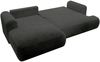 Selsey 'Ovo Cord' Ecksofa mit Cordbezug, Schlaffunktion und Stauraum, Dunkelgrau, links Bild 2