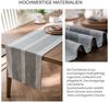 Refttenw Tischläufer Frühling Modern Tischdecke Abwaschbar Landhausstil Vintage Boho, braun-33x228 cm Bild 3