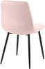 Esszimmerstuhl FIGAD - Samt Pink 45x55x84 cm | Essstühle Esszimmerstühle Küchenstühle Wohnzimmerstühle Bild 3