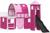 vidaXL Kinderloftbett Uni Weiß und Rosa 107 x 203 cm Metall 42020912 Bild 4