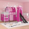 vidaXL Kinderloftbett Uni Weiß und Rosa 107 x 203 cm Metall 42020912 Bild 3