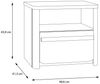 Nachtkommode >SURFINIO< in Grau / Catania Eiche - 48,6x44,1x41,3cm (BxHxT) Bild 5