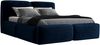 Polsterbett OLKE 90x200 ohne Matratze mit Bettkasten und Lattenrost. Farbe: Blau 11 Bild 4