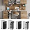 Unterschrank R-Line Schwarz Hochglanz 40 cm mit Schublade, mit Arbeitsplatte Vicco Bild 2