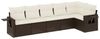 vidaXL 6-tlg. Garten-Sofagarnitur mit Kissen Braun Poly Rattan 3220192 Bild 2