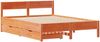 vidaXL Massivholzbett ohne Matratze Wachsbraun 120x190 cm Kiefernholz 3301769 Bild 3