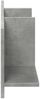 vidaXL Wandschrank 100x16,5x30 cm Betongrau Holzwerkstoff 854862 Bild 5